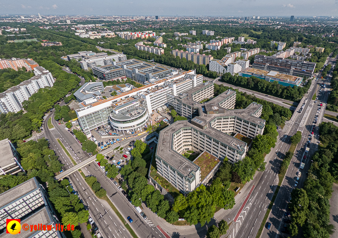 07.06.2023 - Neuperlachs neue Mitte mit PEP, Perlach Plaza, Share, Allianzversicherung und Wohnring